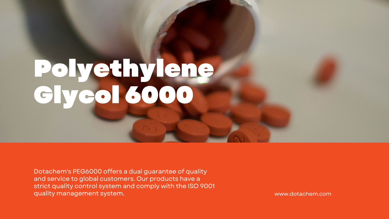 Polyetileno glicol 6000: diversas aplicações no campo industrial e no compromisso de qualidade de Dotachem