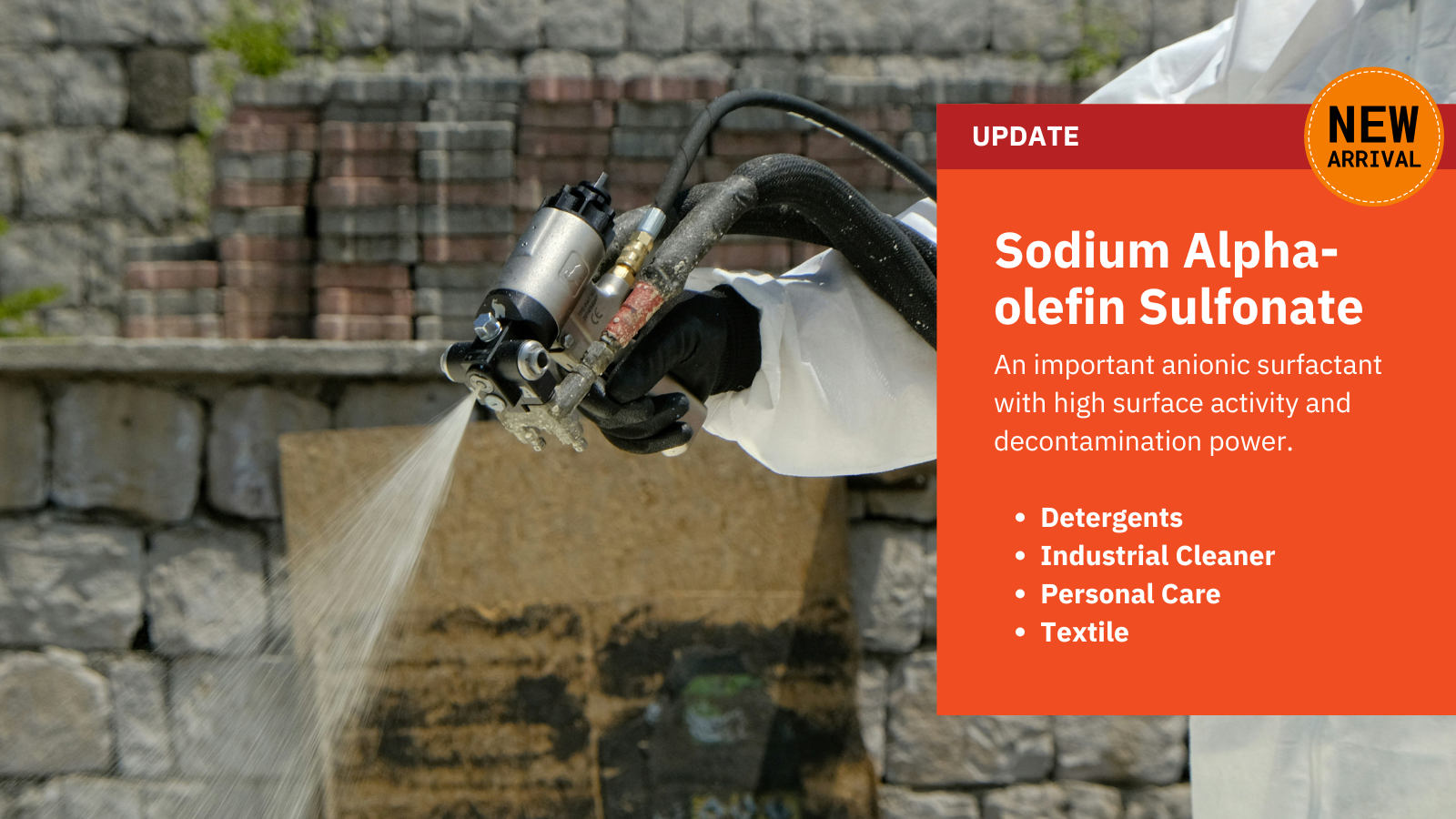 A Companhia de Comércio Exterior Chemical Dotachem adicionou recentemente o produto disponível de sódio alfa-olefina sulfonato!