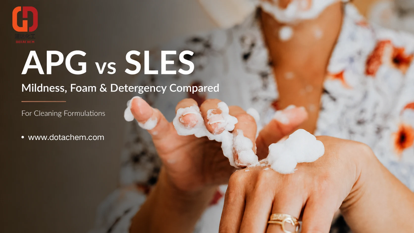 APG vs SLES em formulações de limpeza: comparação entre suavidade, espuma e detergente