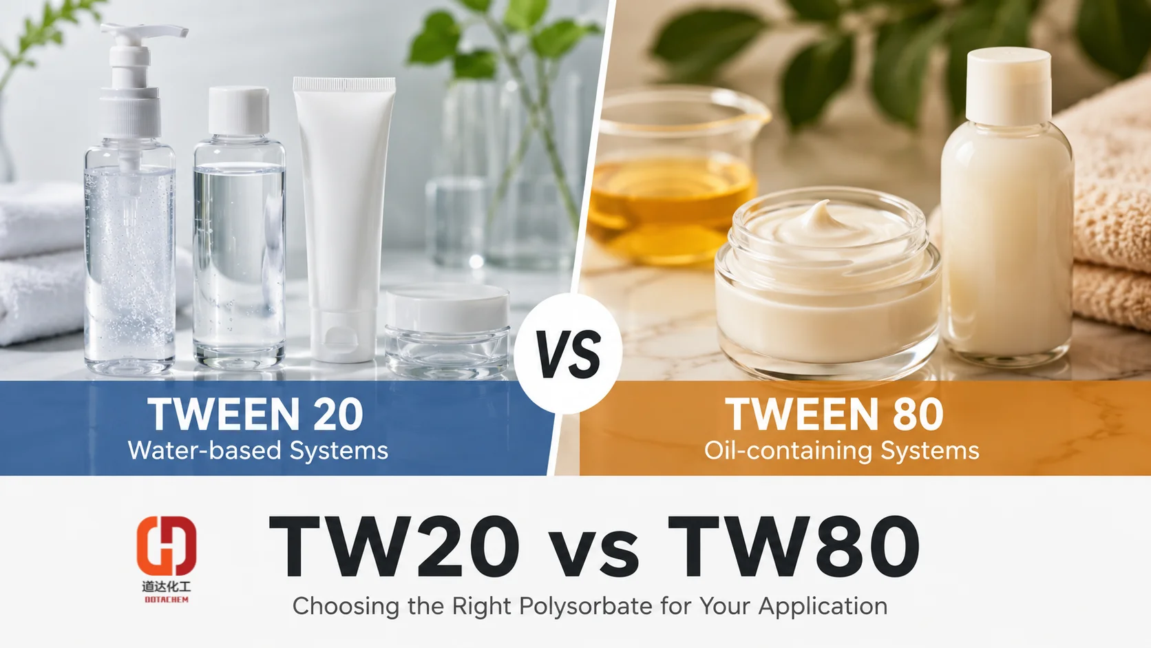 Tween 80 vs Tween 20: principais diferenças e como escolher para sua aplicação